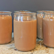 Idée de présentation pour crèmes dessert au chocolat