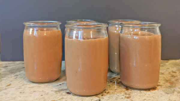 Idée de présentation pour crèmes dessert au chocolat